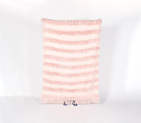 Handwoven 100% Cotton Throw Blanket – Oversized 71" x 64"