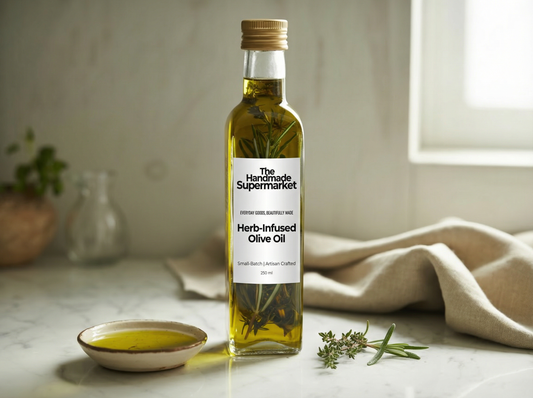 Hand-Cut Infused Herb-Infused Olive Oil - The Handmade Supermarket