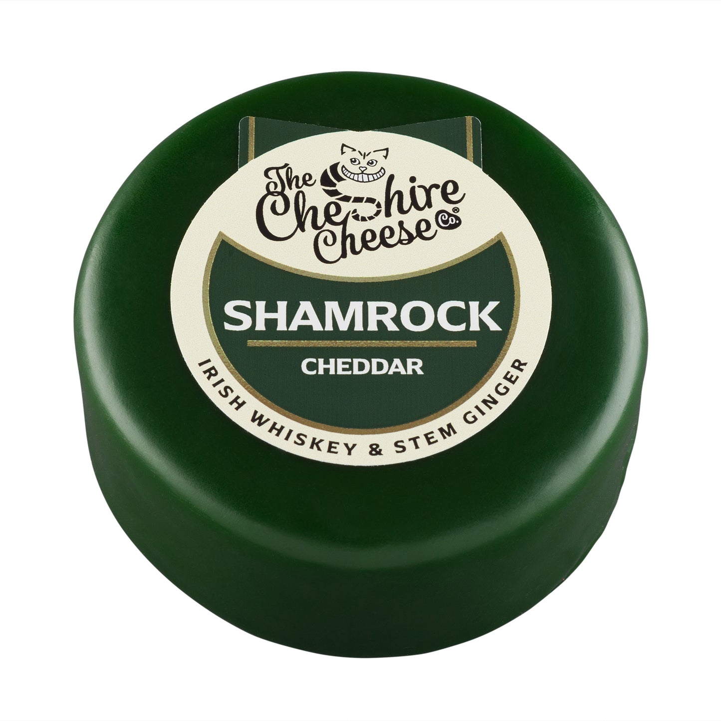 Cheshire Cheese Co Shamrock Irish Whiskey & Stem Ginger Cheddar 200g