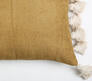 BEST SELLER — Tasseled Tan Chenille Cushion Cover (Handmade, 20x20”)