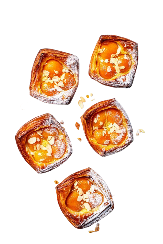 Glazed Apricot & Almond Danish