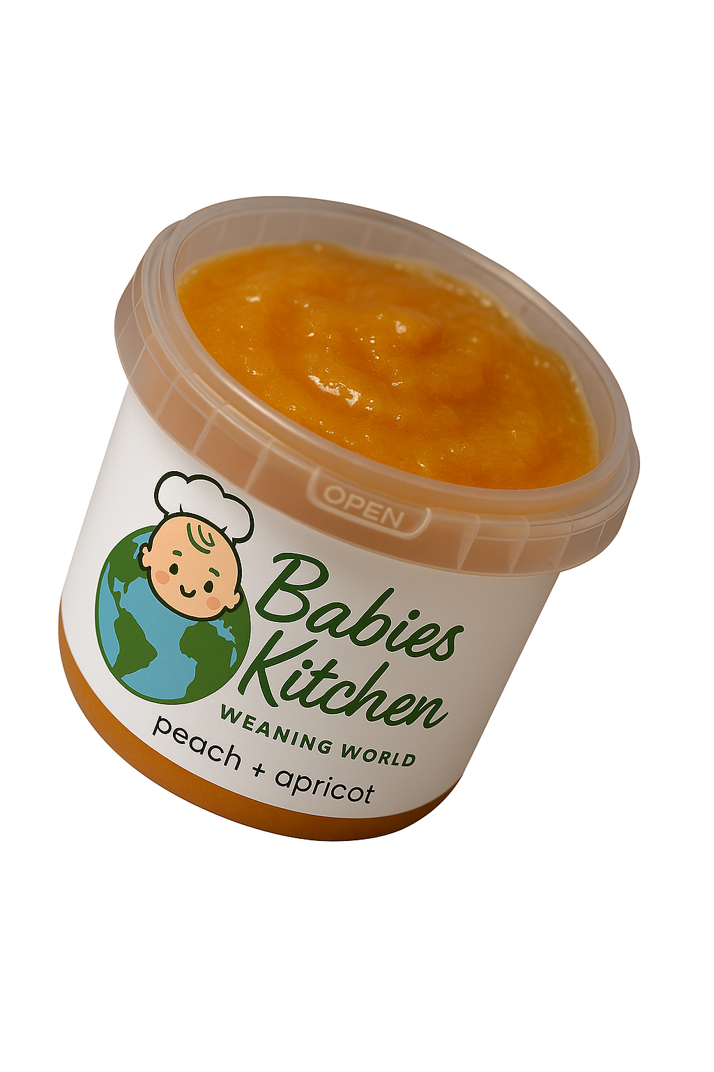 Fresh Peach & Apricot Baby Purée – 120g (Chilled, Stage 1)