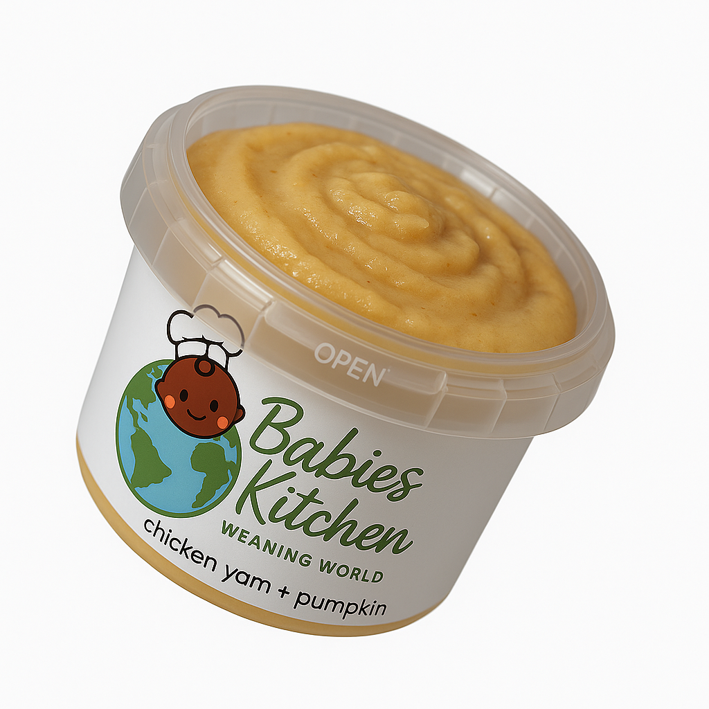 Stage 2 Fresh Chicken, Yam & Pumpkin Purée – 120g (Chilled, 7+ Months)