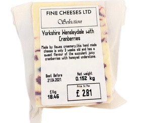 Hawes Wensleydale & Cranberries