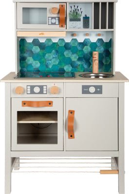 Grey Wooden Play Kitchen Tasty - Heirloom Hall