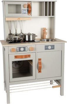 Grey Wooden Play Kitchen Tasty - Heirloom Hall