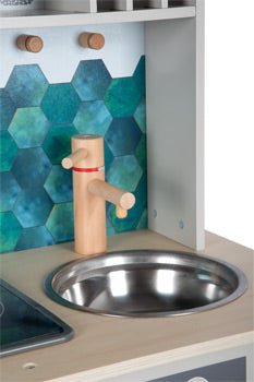 Grey Wooden Play Kitchen Tasty - Heirloom Hall