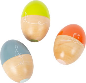Groovy Beats Wooden Musical Egg Shakers – Set of 5 - Heirloom Hall