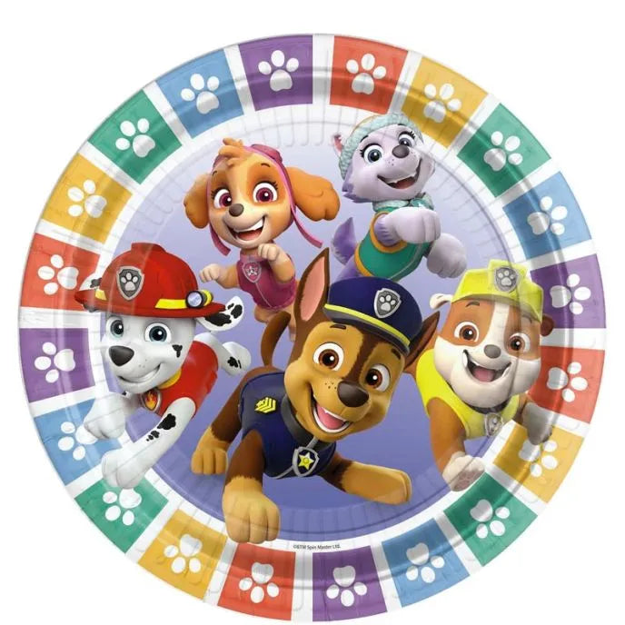 Paw Patrol Paper Plates - 23cm (8pk)