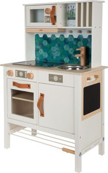 White Wooden Play Kitchen Tasty - Heirloom Hall