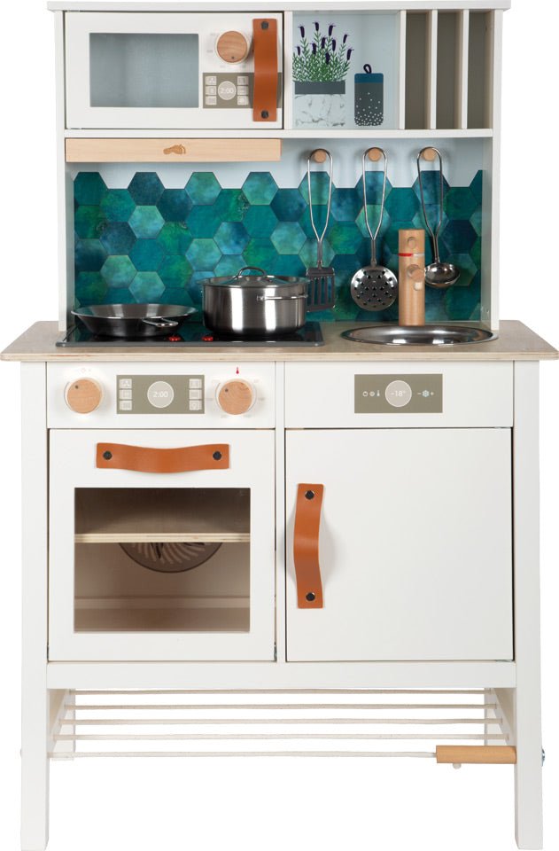 White Wooden Play Kitchen Tasty - Heirloom Hall