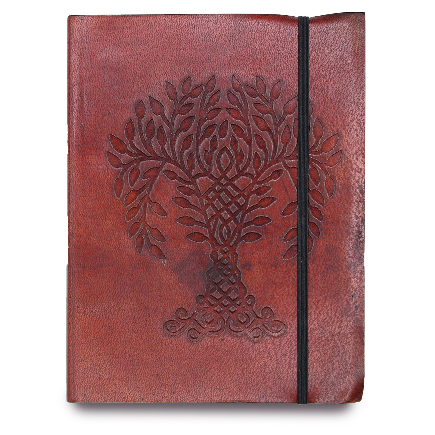 Tree Of Life Print Leather Notebook