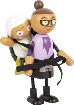 Wooden Bending Doll Family – “Patchwork People” Collection - Heirloom Hall