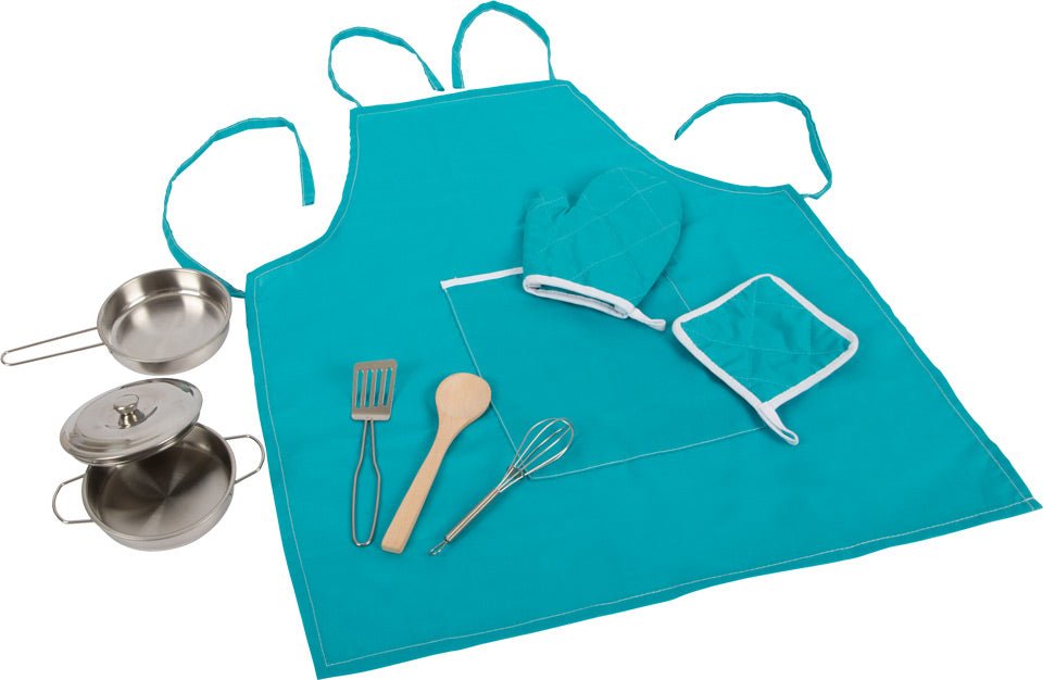 Wooden Cooking Set with Apron – “Fresh” Collection - Heirloom Hall