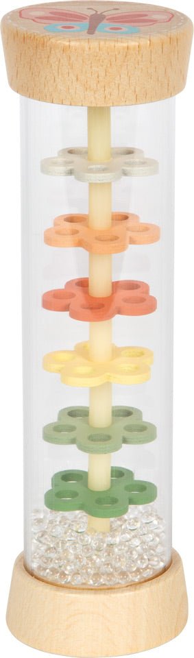 Wooden Rainmaker Rattle – Butterflies & Flowers - Heirloom Hall