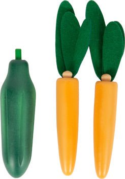 Wooden Vegetarian Play Food Set - Heirloom Hall