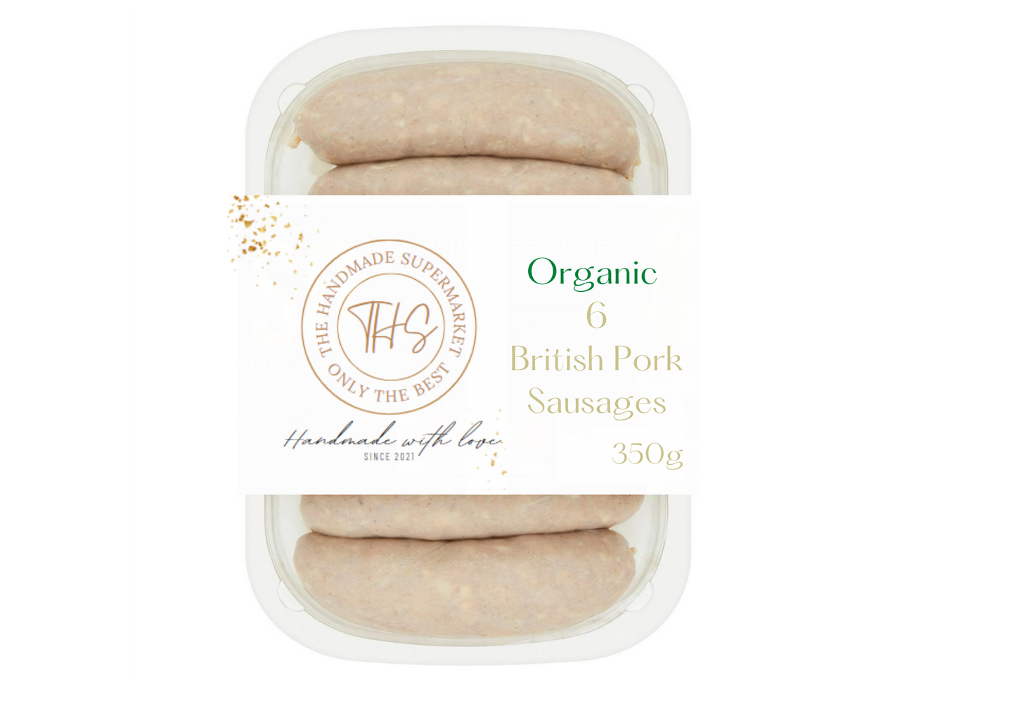 Organic 6 Pork Sausages