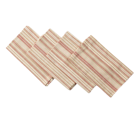 Striped napkins ochre(set of 4)